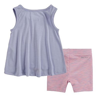 Baby Girl Nike Tank Top & Biker Shorts Set