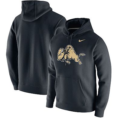 Men's Nike Black Colorado Buffaloes Vintage School Logo Pullover Hoodie