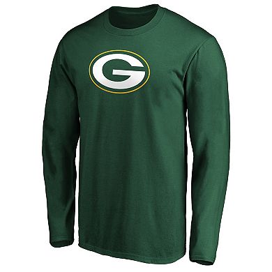 Men's Fanatics Green Green Bay Packers Primary Logo Long Sleeve T-Shirt