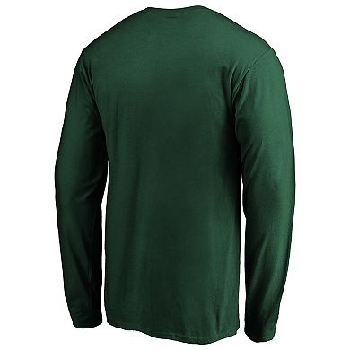 Men's Fanatics Green Green Bay Packers Primary Logo Long Sleeve T-Shirt
