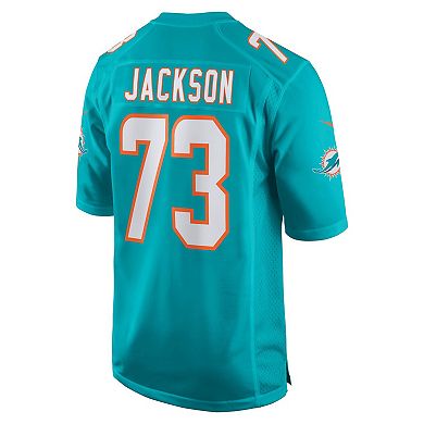 Men's Nike Austin Jackson Aqua Miami Dolphins Game Jersey