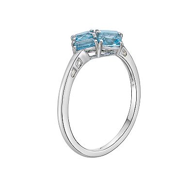 Gemminded Sterling Silver & Blue Topaz Ring