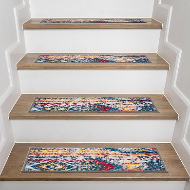 World Rug Gallery Bohemian 4-pk Stair Treads