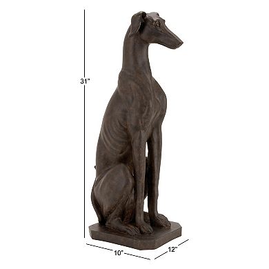 Stella & Eve Brown Polystone Greyhound Sculpture