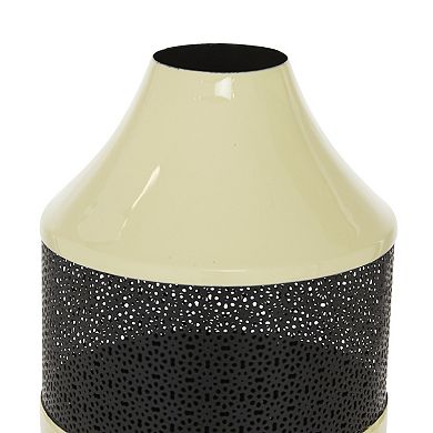 Stella & Eve Enamel with Patterned Metal Vase