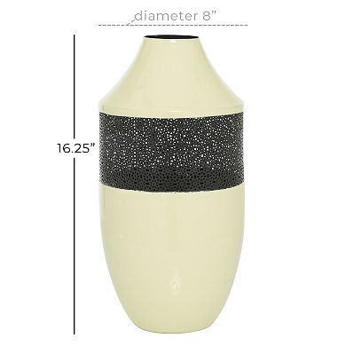 Stella & Eve Enamel with Patterned Metal Vase