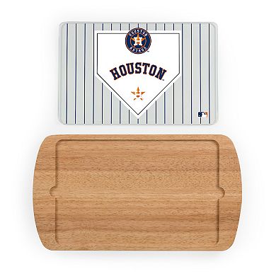 Picnic Time Houston Astros Billboard Glass Top Serving Tray