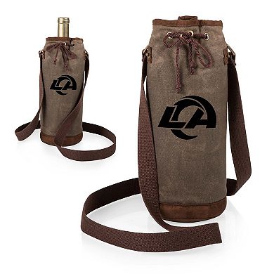 Picnic Time Los Angeles Rams Waxed Canvas Wine Tote