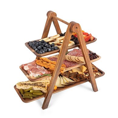 Picnic Time New England Patriots 3-Tiered Serving Station