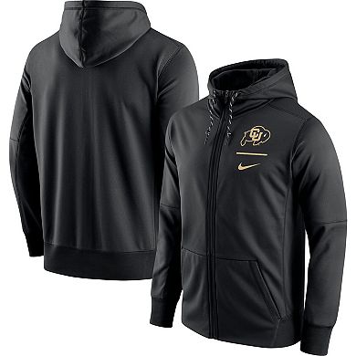 Men's Nike Black Colorado Buffaloes Logo Stack Performance Full-Zip Hoodie