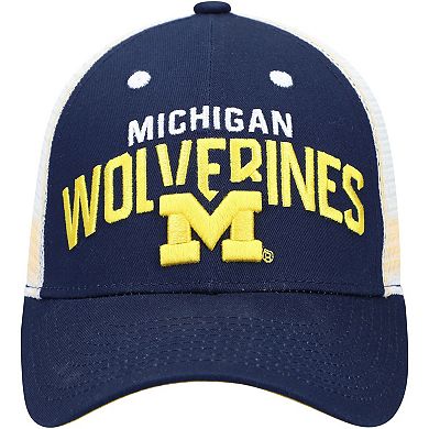 Youth Navy Michigan Wolverines Core Snapback Hat