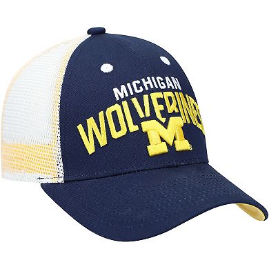 Youth Navy Michigan Wolverines Core Snapback Hat