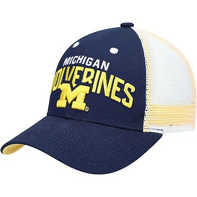 Youth Navy Michigan Wolverines Core Snapback Hat