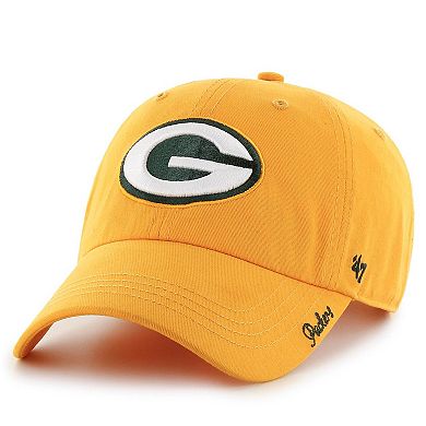 Women's '47 Gold Green Bay Packers Miata Clean Up Secondary Adjustable Hat