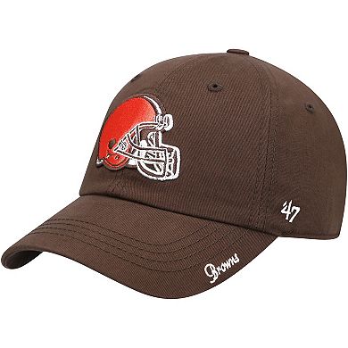 Women's '47 Brown Cleveland Browns Miata Clean Up Primary Adjustable Hat