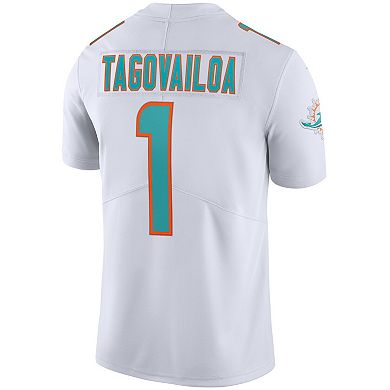 Men's Nike Tua Tagovailoa White Miami Dolphins Vapor Limited Jersey