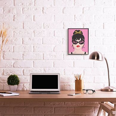 Stupell Home Decor Punk Rock Fashion Girl Power Phrase Pop Art Wall Art