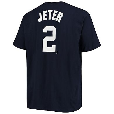 Men's Derek Jeter Navy New York Yankees Big & Tall Name & Number T-Shirt