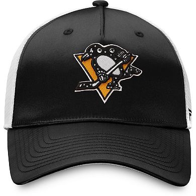 Women's Fanatics Branded Black Pittsburgh Penguins Exclusive Trucker Snapback Hat