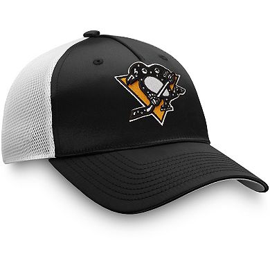 Women's Fanatics Branded Black Pittsburgh Penguins Exclusive Trucker Snapback Hat