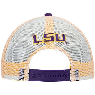 Youth Purple LSU Tigers Lockup Snapback Hat