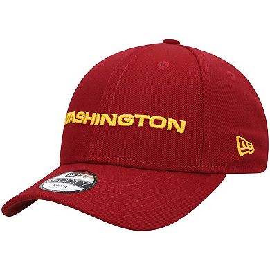 Youth New Era Burgundy Washington Football Team Wordmark League 9FORTY Adjustable Hat