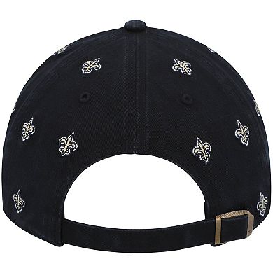 Women's '47 Black New Orleans Saints Confetti Clean Up Adjustable Hat
