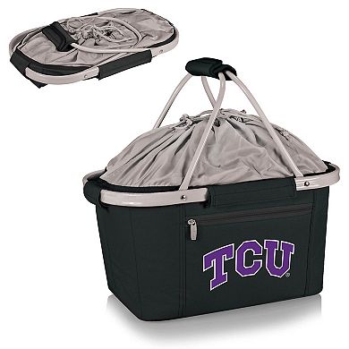 Picnic Time TCU Horned Frogs Metro Basket Collapsible Cooler Tote