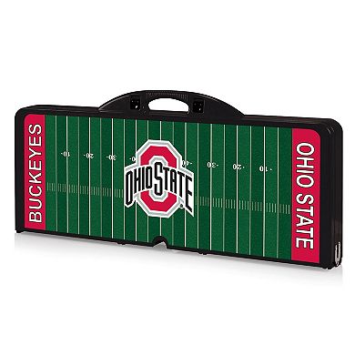 Picnic Time Ohio State Buckeyes Picnic Table Portable Folding Table with Seats