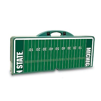 Picnic Time Michigan State Spartans Picnic Table Portable Folding Table with Seats