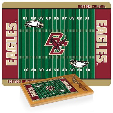 Picnic Time Boston College Eagles Icon Glass Top Cutting Board & Knife Set
