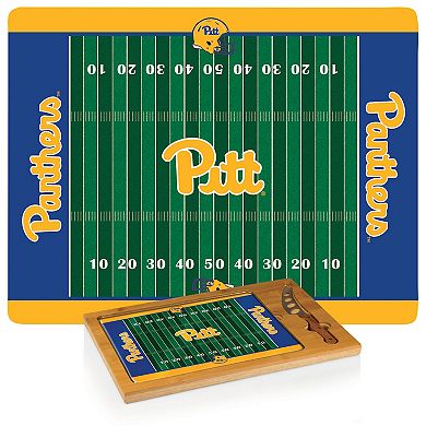 Picnic Time Pitt Panthers Icon Glass Top Cutting Board & Knife Set