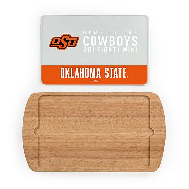 Picnic Time Oklahoma State Cowboys Glass Top Serving Tray