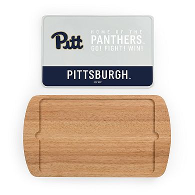Picnic Time Pitt Panthers Glass Top Serving Tray