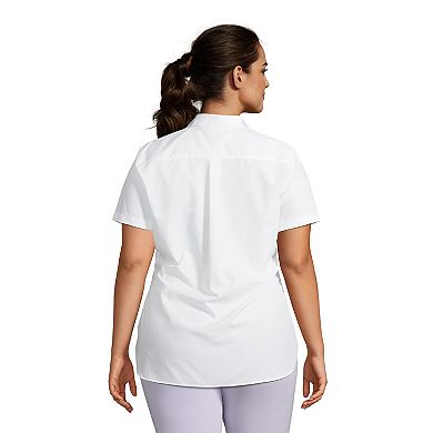 Plus Size Lands' End No-Iron Supima Cotton Polo Shirt