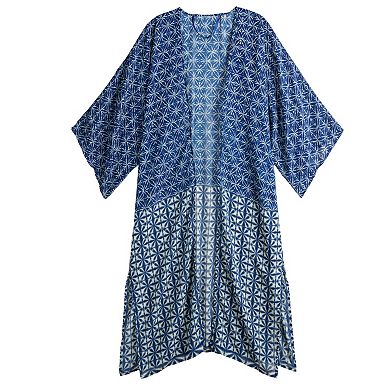 Women's Sonoma Goods For Life® Patched Block Print Kimono