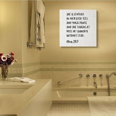 Stupell Home Decor The Psalm of Mom Phrase Faith Inspired Humor Wall Art