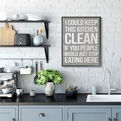 Stupell Home Decor Clean Kitchen Framed Wall Art