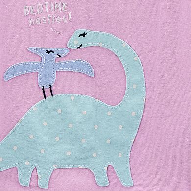 Baby Girl Carter's 4 Piece Dinosaurs Pajama Set