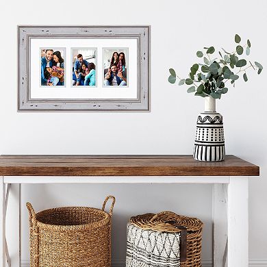 COURTSIDE MARKET Industrial White 3-Opening Collage Frame