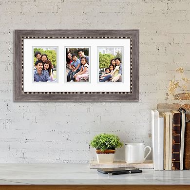 COURTSIDE MARKET Gray 5" x 7" 3-Opening Collage Frame