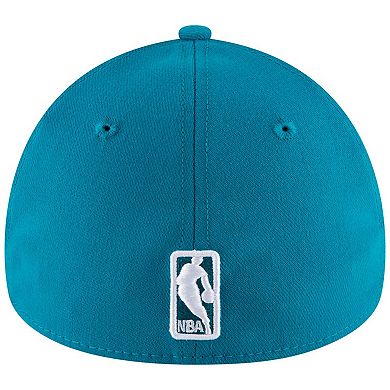 Men's New Era Teal Charlotte Hornets Team Classic 39THIRTY Flex Hat