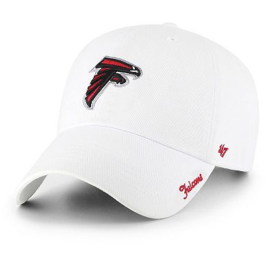 Women's '47 White Atlanta Falcons Miata Clean Up Logo Adjustable Hat