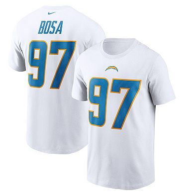 Men's Nike Joey Bosa White Los Angeles Chargers Player Name & Number T-Shirt