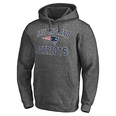 Men's Fanatics Branded Heathered Charcoal New England Patriots Victory Arch Team Pullover Hoodie