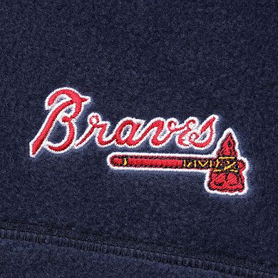 Men's Columbia Navy Atlanta Braves Steens Mountain Full-Zip Jacket
