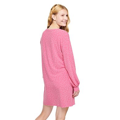 Juniors' SO® Long Sleeve Sleepshirt