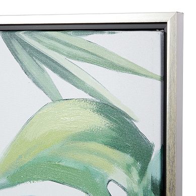 CosmoLiving by Cosmopolitan Green Leaf Canvas Wall Art 2-piece Set