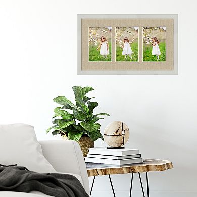 COURTSIDE MARKET Harvest White 4" x 6" 3-Opening Collage Frame