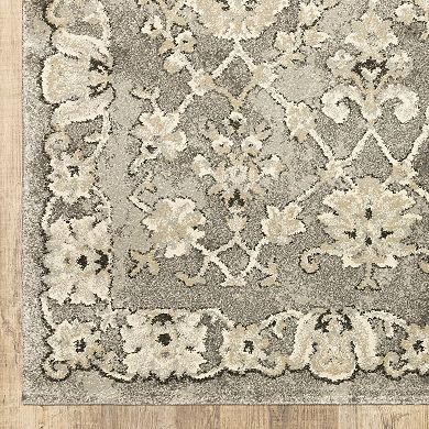 StyleHaven Franklin Faded Floral Trellis Area Rug